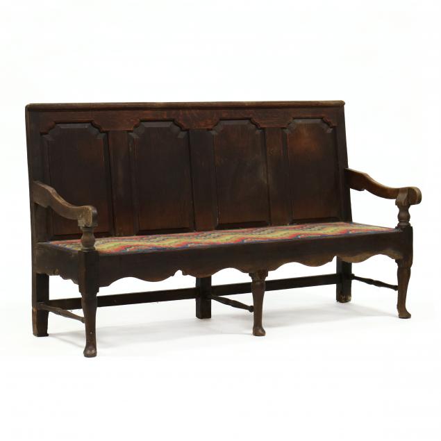 antique-george-ii-oak-settle