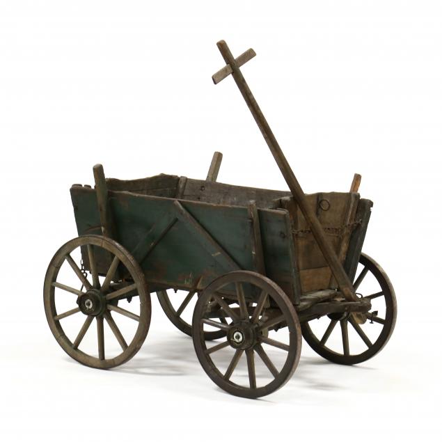 primitive-painted-wood-cart