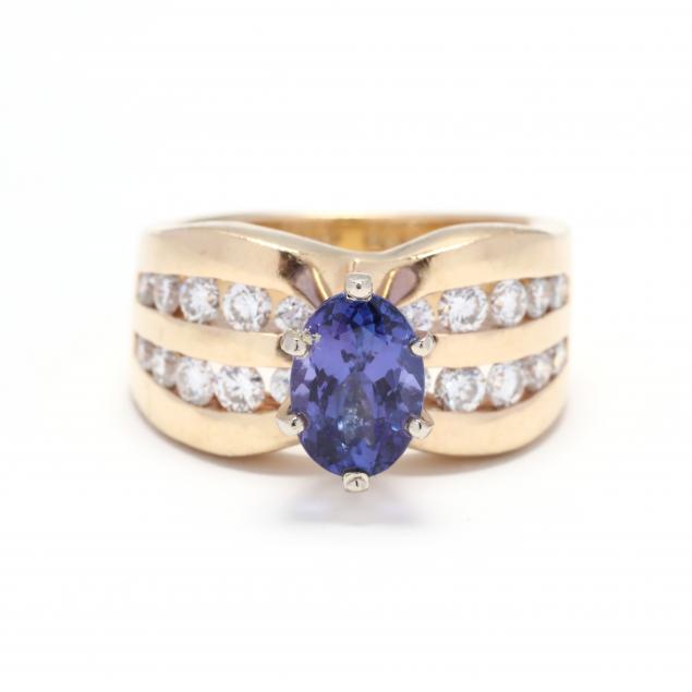 14kt-gold-tanzanite-and-diamond-ring