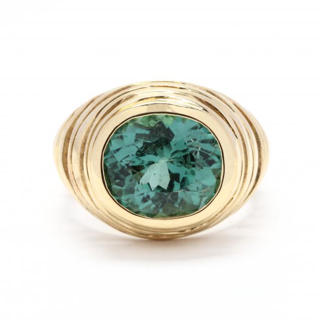 18kt-gold-and-green-tourmaline-ring-jewelsmith