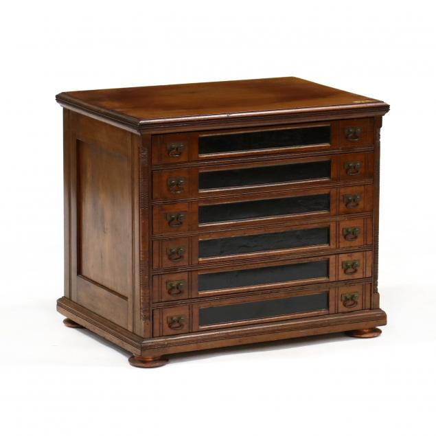 antique-walnut-spool-cabinet
