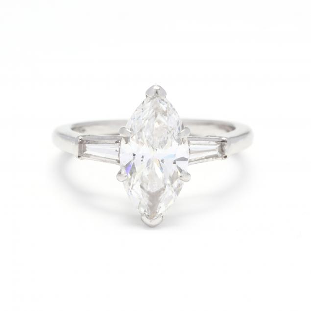Marquise Diamond Engagement Ring with Marquise Diamond Shank – Concierge  Diamonds