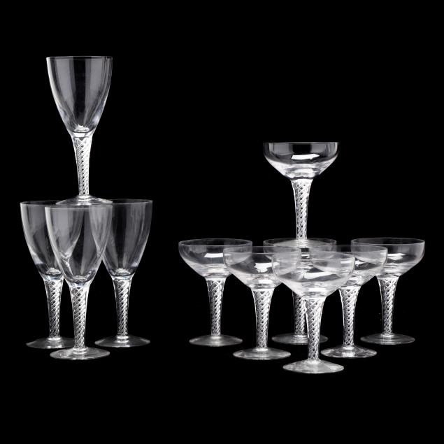 stuart-eleven-pieces-of-i-ariel-i-glass-stemware