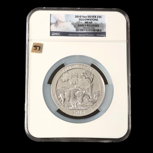 2010-yellowstone-five-ounce-silver-quarter-ngc-ms69-early-releases