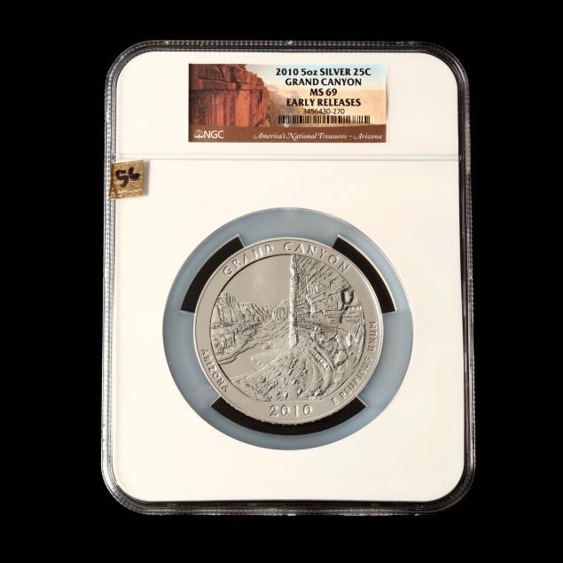 2010-grand-canyon-five-ounce-silver-quarter-ngc-ms69-early-releases