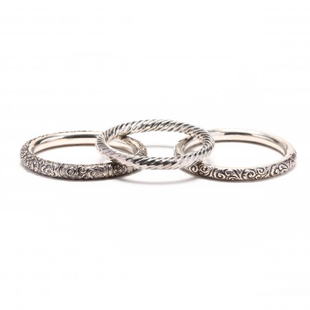 three-sterling-silver-bangle-bracelets