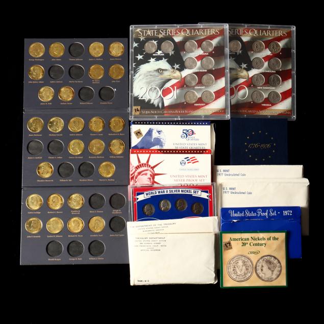 thirteen-13-u-s-mint-and-privately-packaged-coin-sets