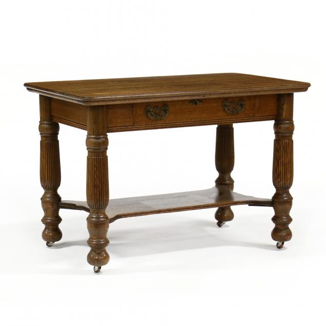 antique-oak-library-table