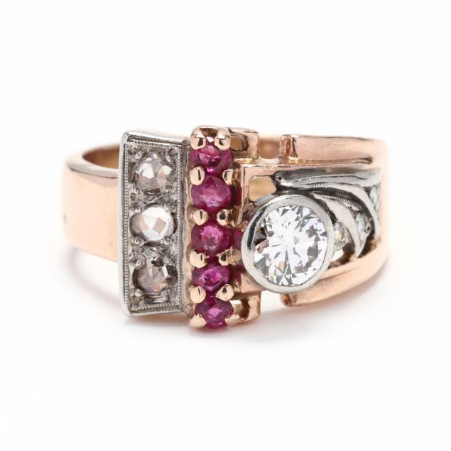 retro-rose-gold-and-gem-set-ring