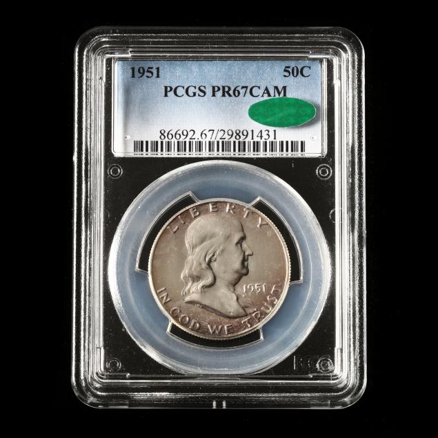 1951-franklin-half-dollar-pcgs-pr67cam