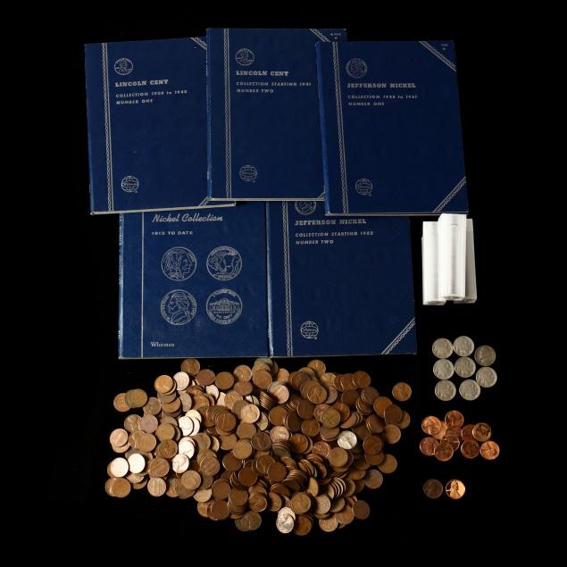 small-hoard-of-mid-century-nickels-and-cents