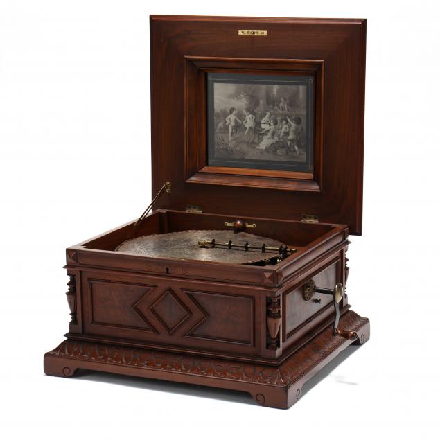 large-polyphon-disc-music-box