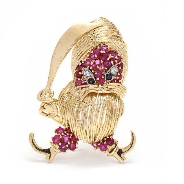 18kt-gold-and-gem-set-whimsical-brooch