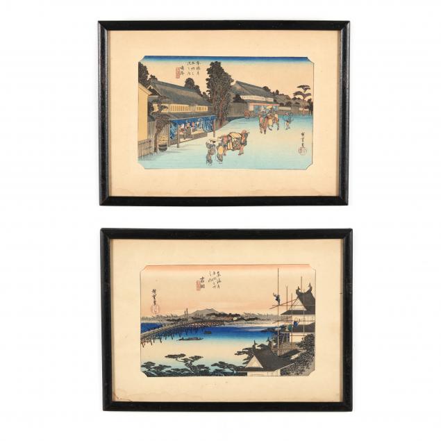 utagawa-hiroshige-japanese-1797-1858-two-woodblock-prints