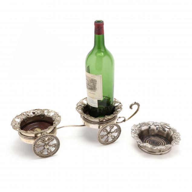 english-silverplate-wine-trolley-and-coaster