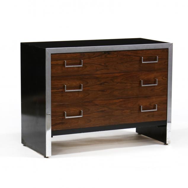 att-milo-baughman-american-1923-2003-chrome-and-rosewood-bachelor-s-chest