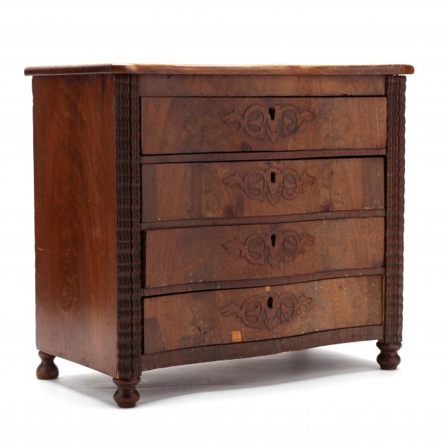 american-classical-mahogany-miniature-chest-of-drawers