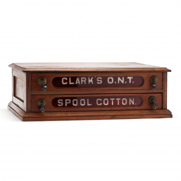 clark-s-two-drawer-walnut-spool-cabinet