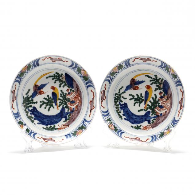 a-pair-of-dutch-delft-polychrome-plates