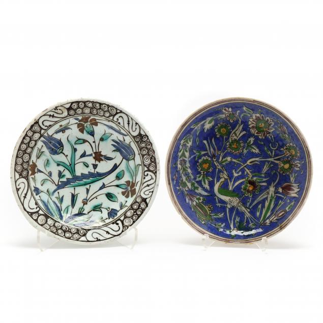 two-antique-iznik-pottery-dishes