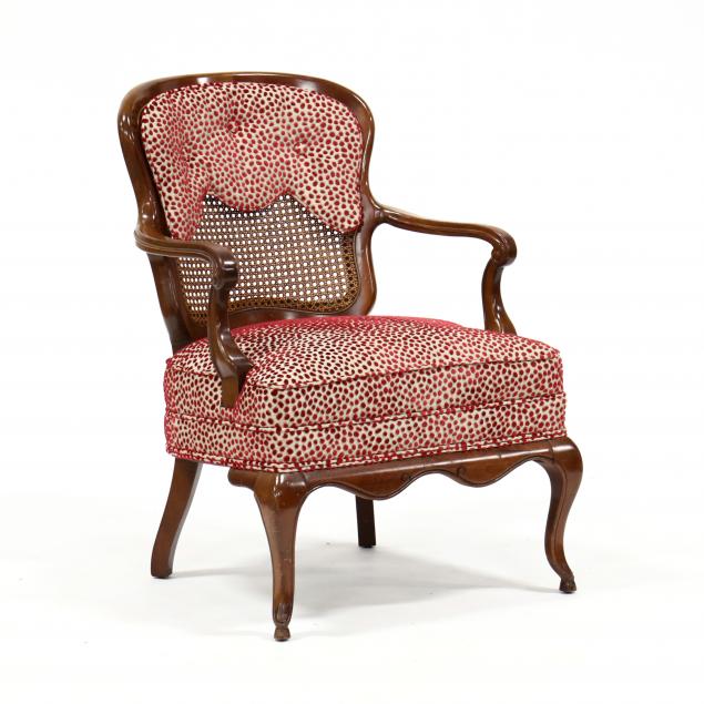 vintage-french-provincial-style-cherry-caned-back-armchair