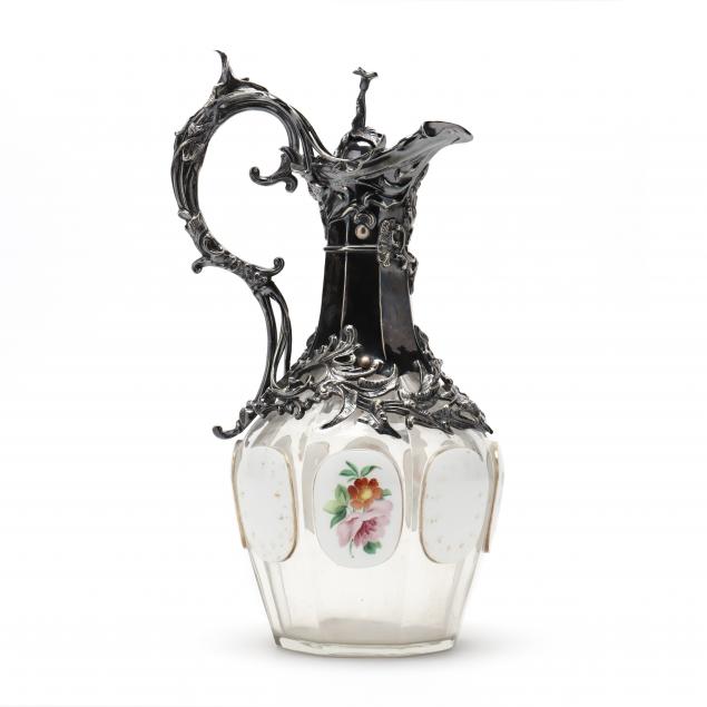 moser-art-nouveau-silverplate-mounted-ewer