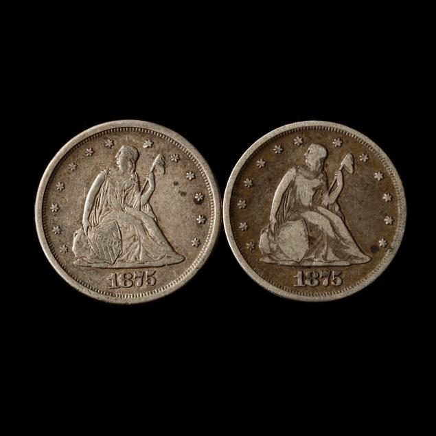 1875-and-1875-s-liberty-seated-twenty-cent-pieces