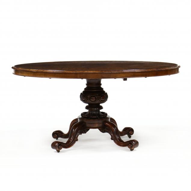 antique-english-burl-wood-tilt-top-breakfast-table