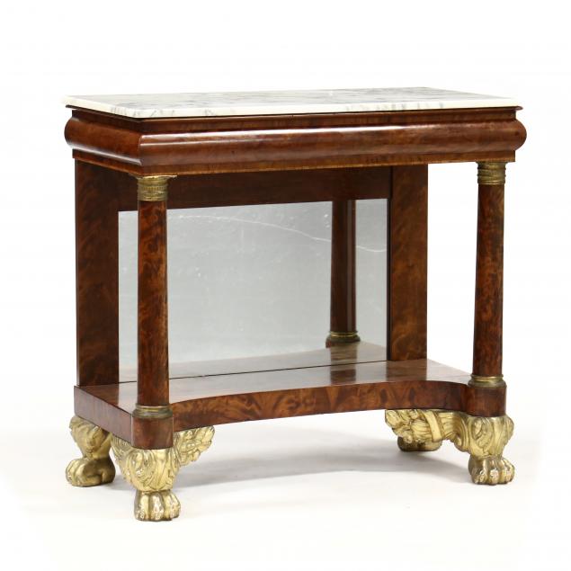 american-classical-marble-top-mahogany-pier-table