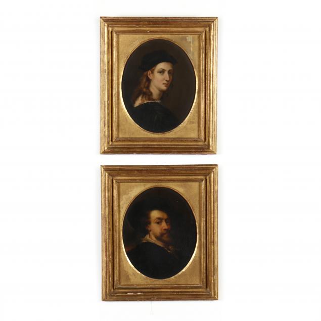 two-antique-paintings-after-portraits-by-raphael-and-rubens