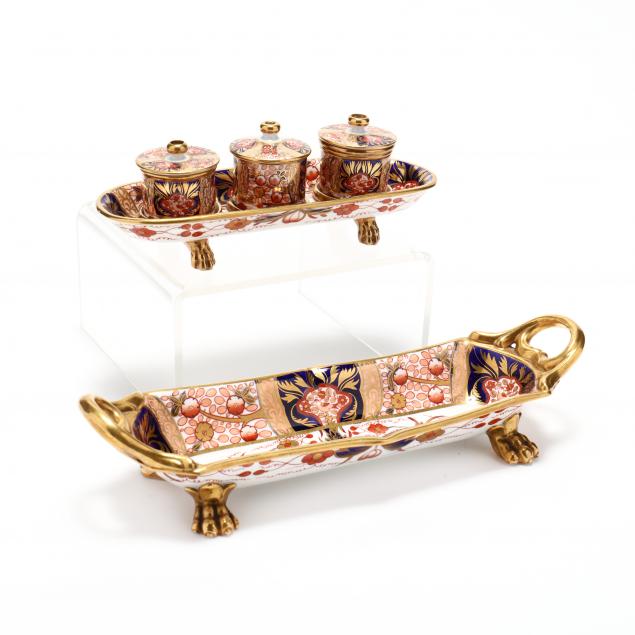 spode-i-imari-pattern-1409-i-pen-tray-and-inkstand