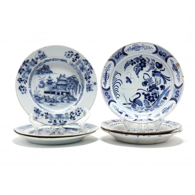 six-antique-delft-blue-and-white-plates