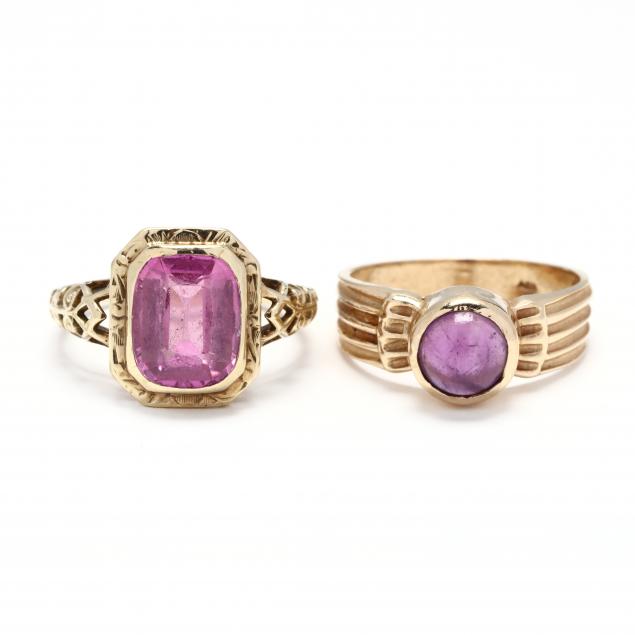 two-14kt-gem-set-rings