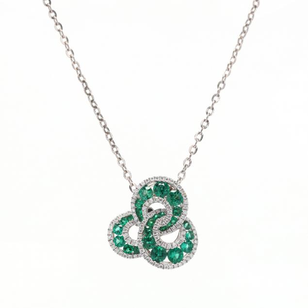 18kt-white-gold-emerald-and-diamond-pendant-with-14kt-chain