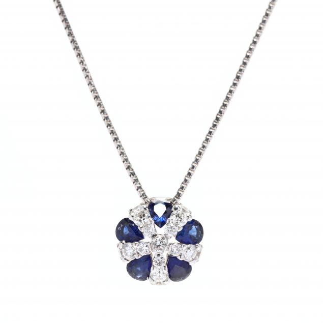 white-gold-sapphire-and-diamond-necklace