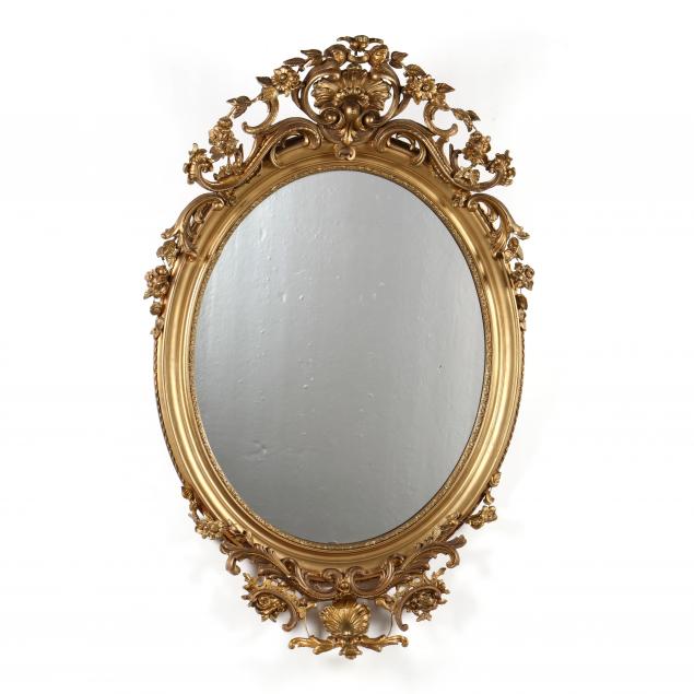 antique-rococo-revival-oval-mirror