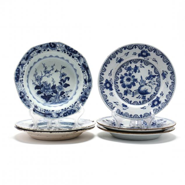 six-antique-delft-blue-and-white-plates