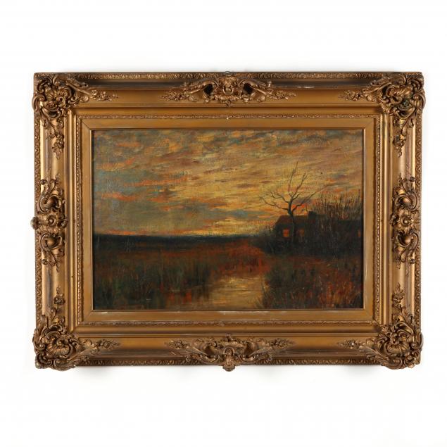 bruce-crane-american-1857-1937-marsh-landscape-at-sunset