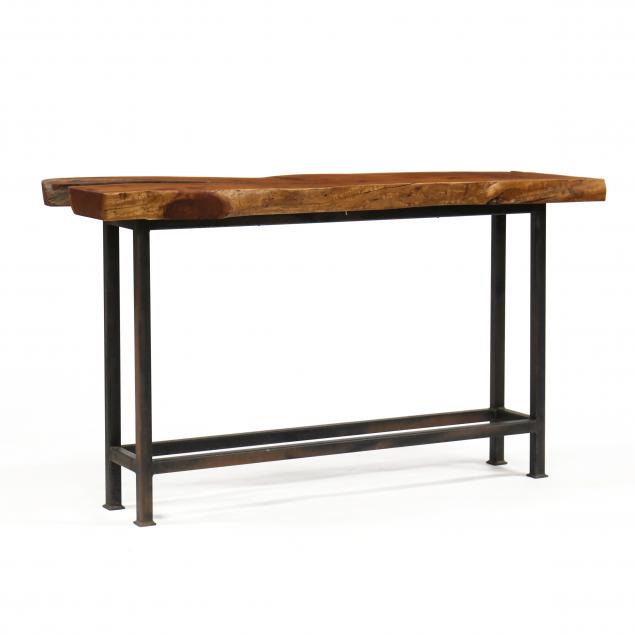 custom-live-edge-console-table