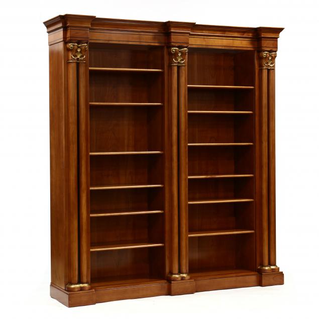 contemporary-italian-inlaid-cherry-bookcase