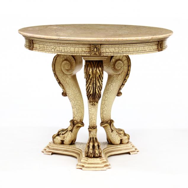 contemporary-italianate-painted-marble-top-center-table