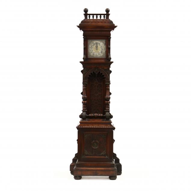 renaissance-revival-carved-walnut-tall-case-clock