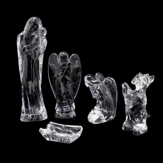grouping-of-five-baccarat-crystal-figures