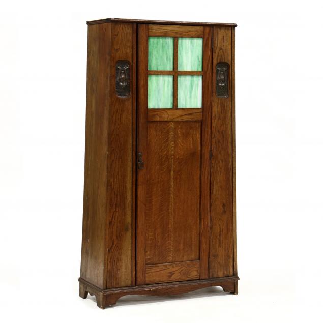 english-art-nouveau-oak-diminutive-wardrobe