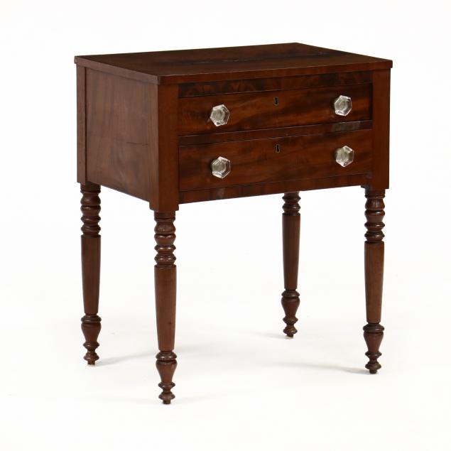 american-sheraton-mahogany-two-drawer-stand