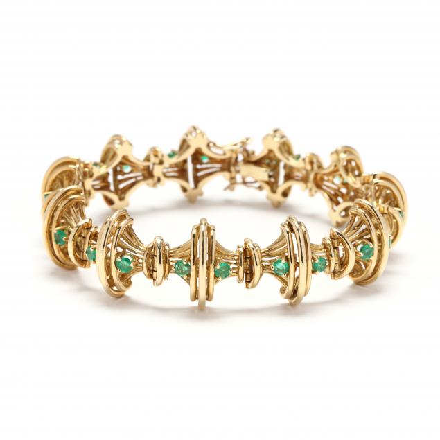 18kt-gold-and-emerald-bracelet-tiffany-co