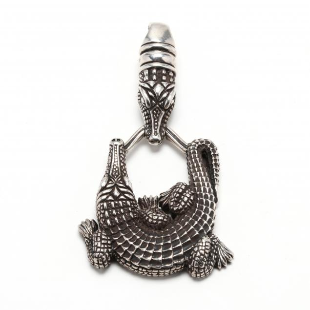 sterling-silver-alligator-pendant-barry-kieselstein-cord