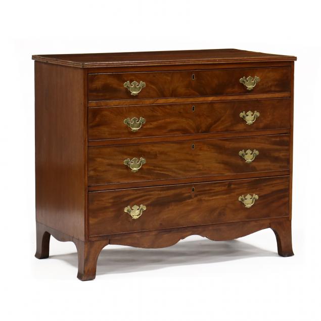 southern-chippendale-mahogany-chest-of-drawers