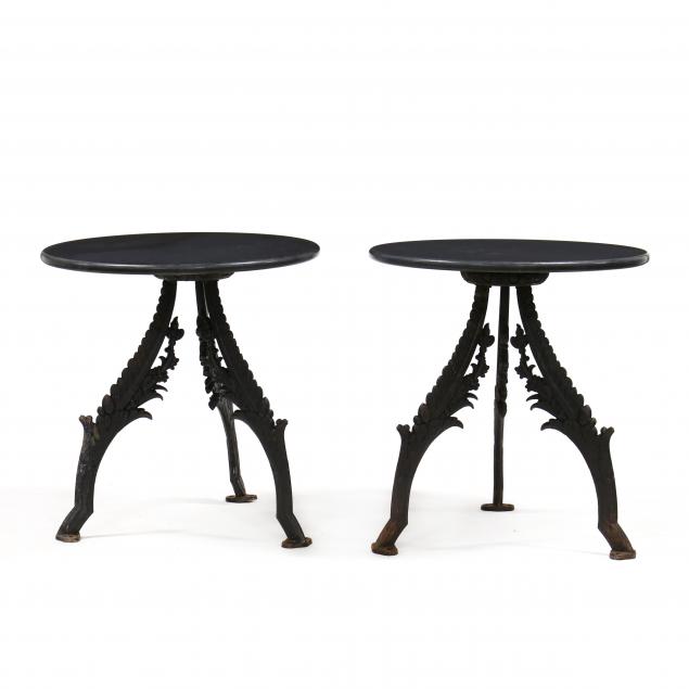 pair-of-iron-and-marble-tables
