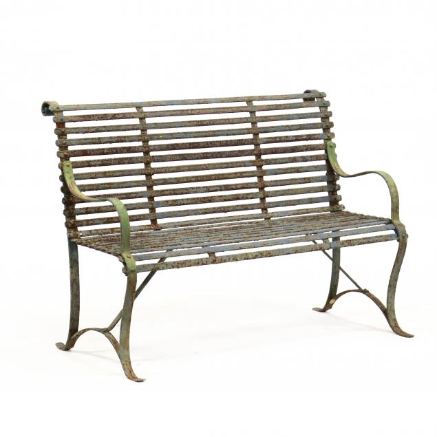 antique-cast-iron-garden-bench